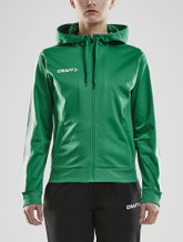 Craft Hoodie Fullzip Pro Control green/white Women